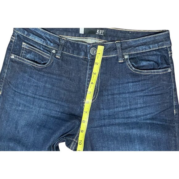 Kut From The Kloth Diana Kurvy Skinny Mid Rise Stretch Blue Jeans Women Size 12 - Picture 7 of 16